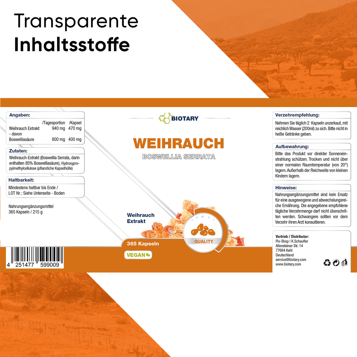 Weihrauch 365 Kapseln