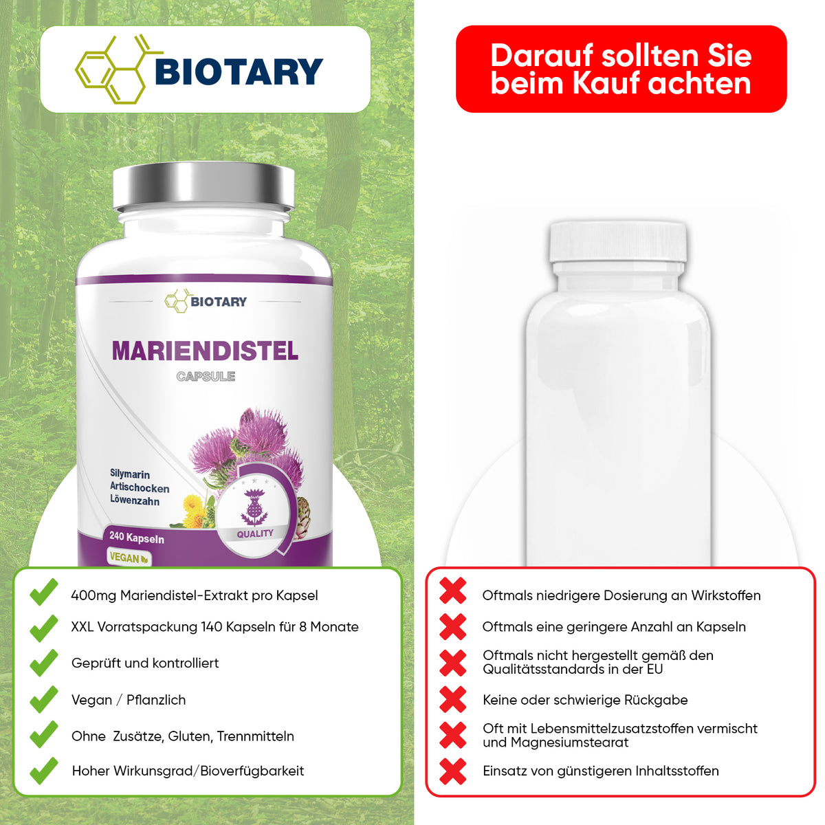 Mariendistel 240 Kapseln