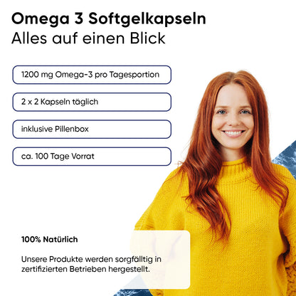 Olej rybi omega-3 – 400 kapsułek