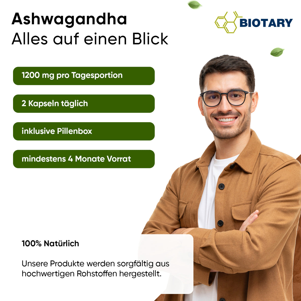 260 capsule di ashwagandha