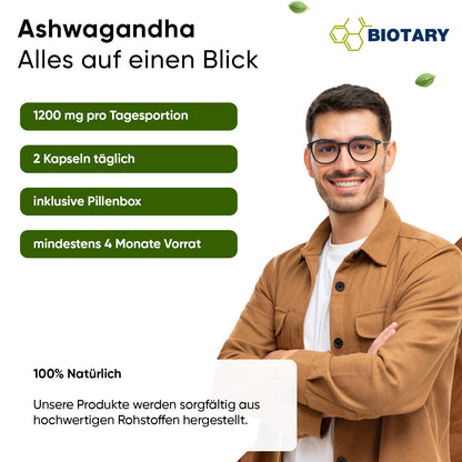 260 capsule di ashwagandha