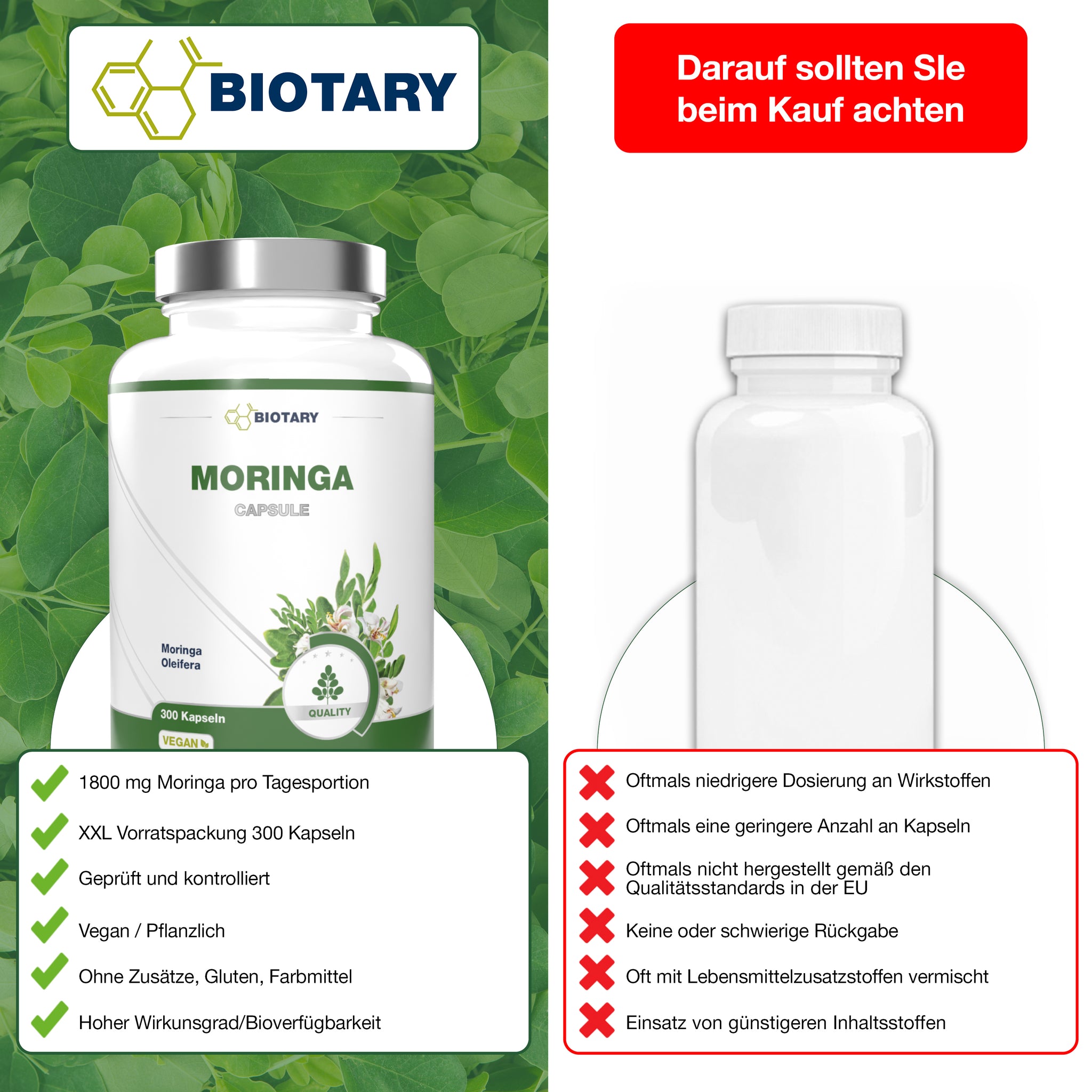 Moringa Oleifera – 300 capsule