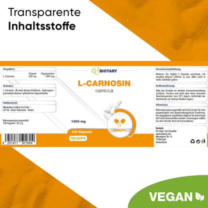 L-Carnosin 100 Kapseln