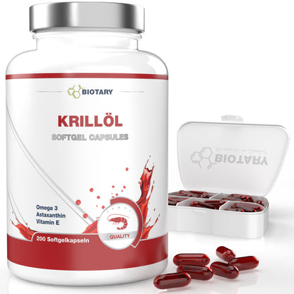 Aceite de krill, 200 cápsulas blandas