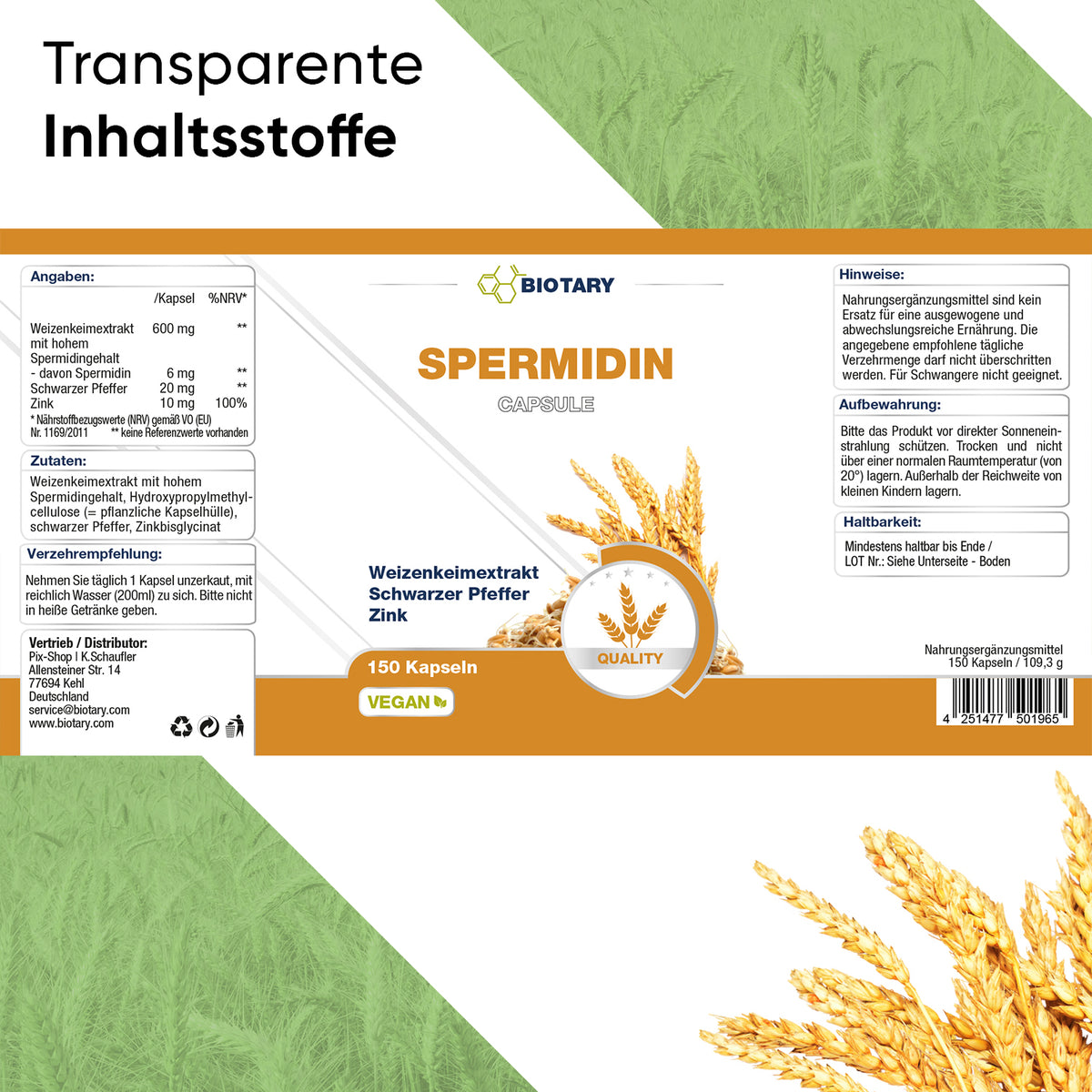 Spermidine – 150 capsules