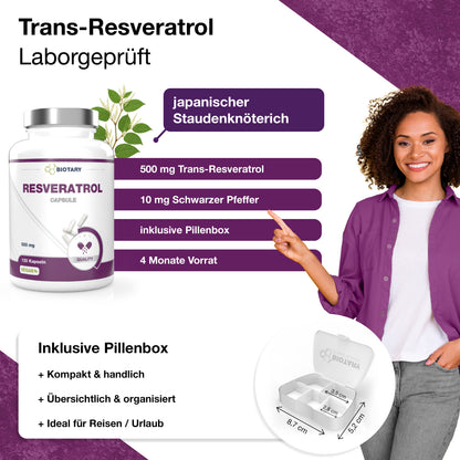 Resveratrol, 120 cápsulas