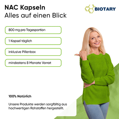 NAC (N-acetylo-L-cysteina) – 240 kapsułek