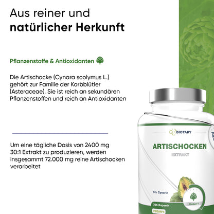 Artischocken Extrakt 365 Kapseln