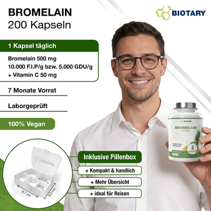 200 capsule di bromelina
