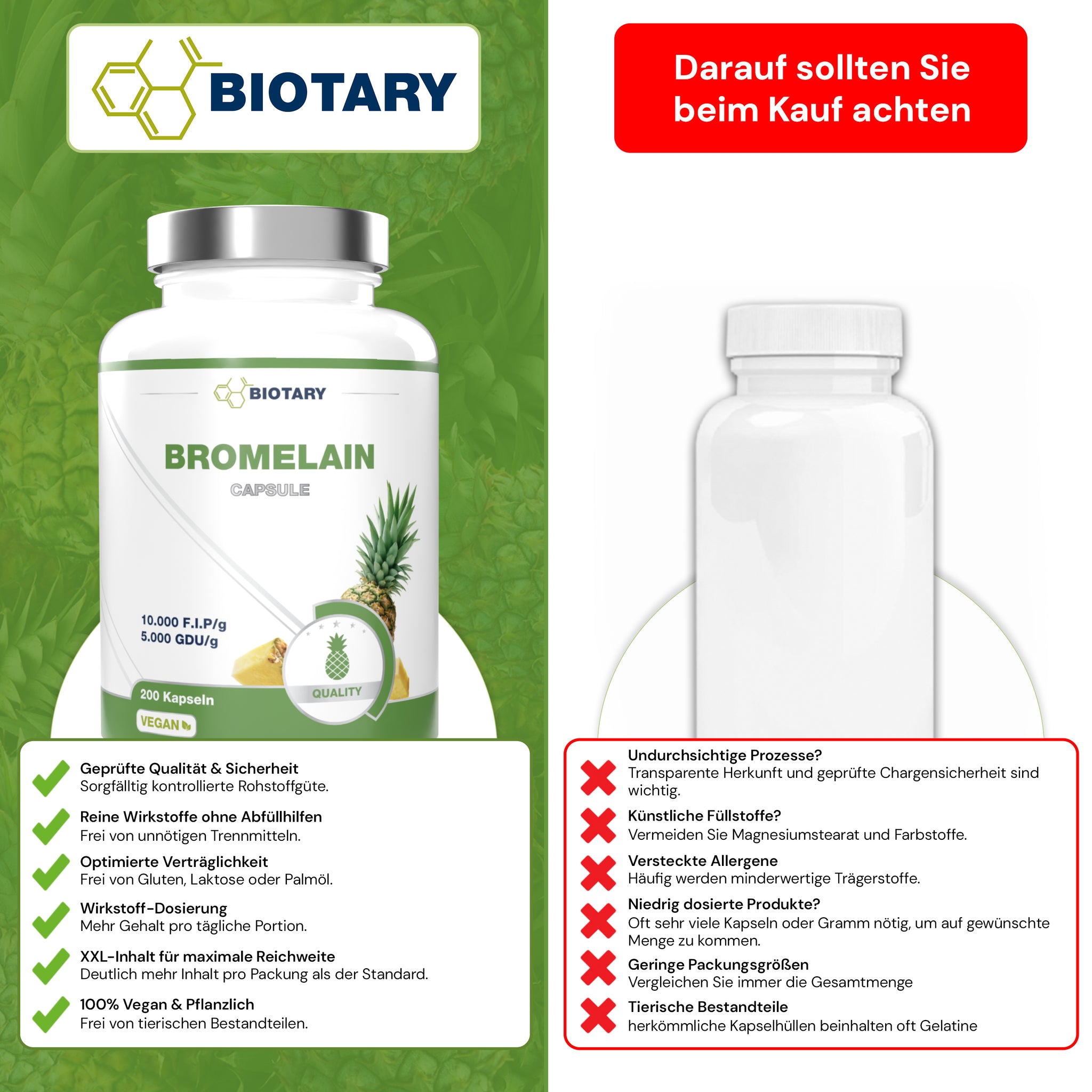 200 capsule di bromelina