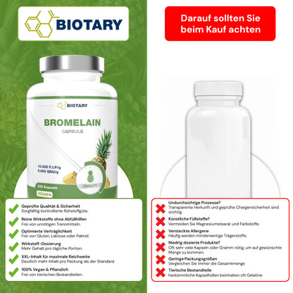 200 capsule di bromelina