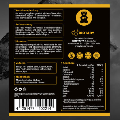 Shilajit 120 Gummibären