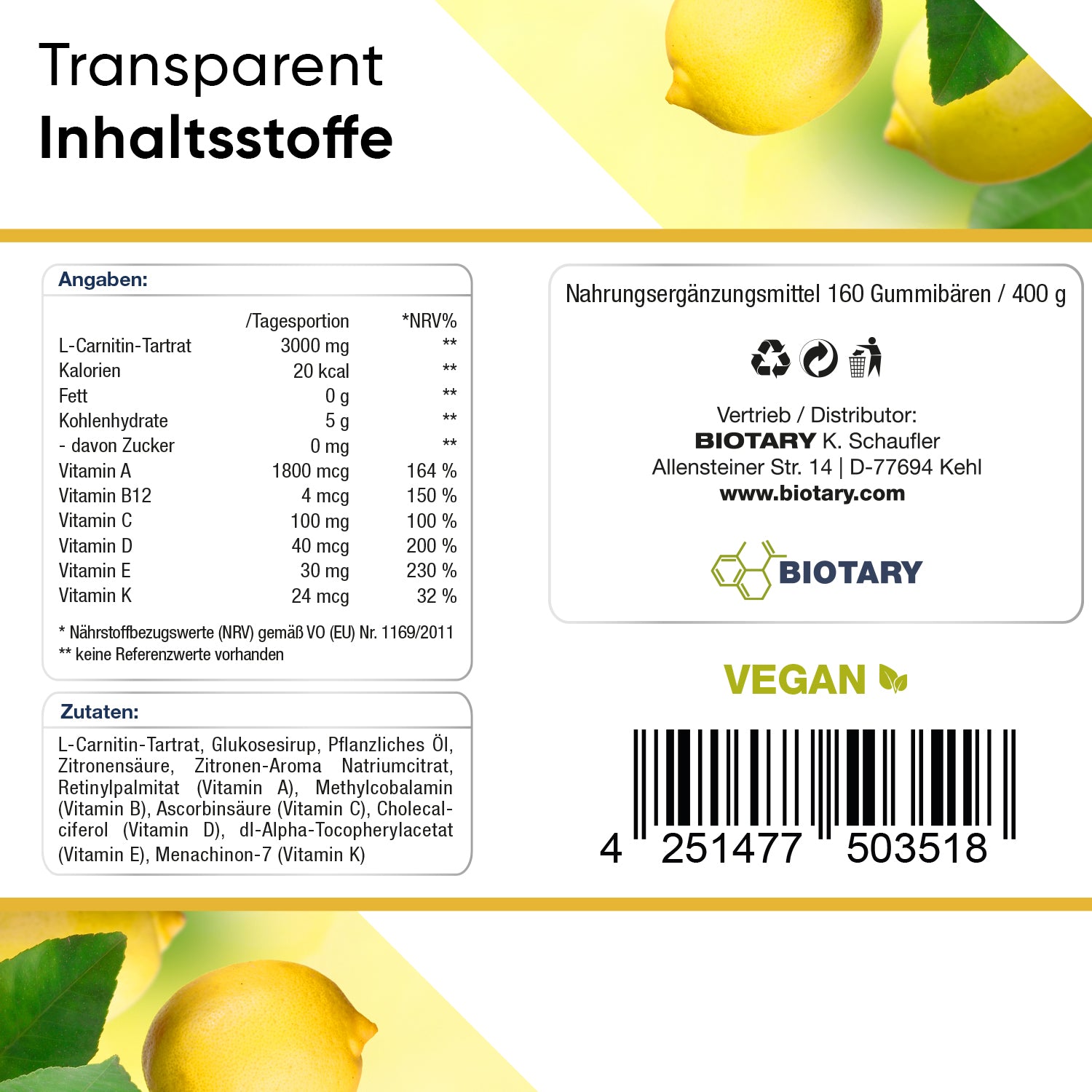 L-karnityna – 160 żelków