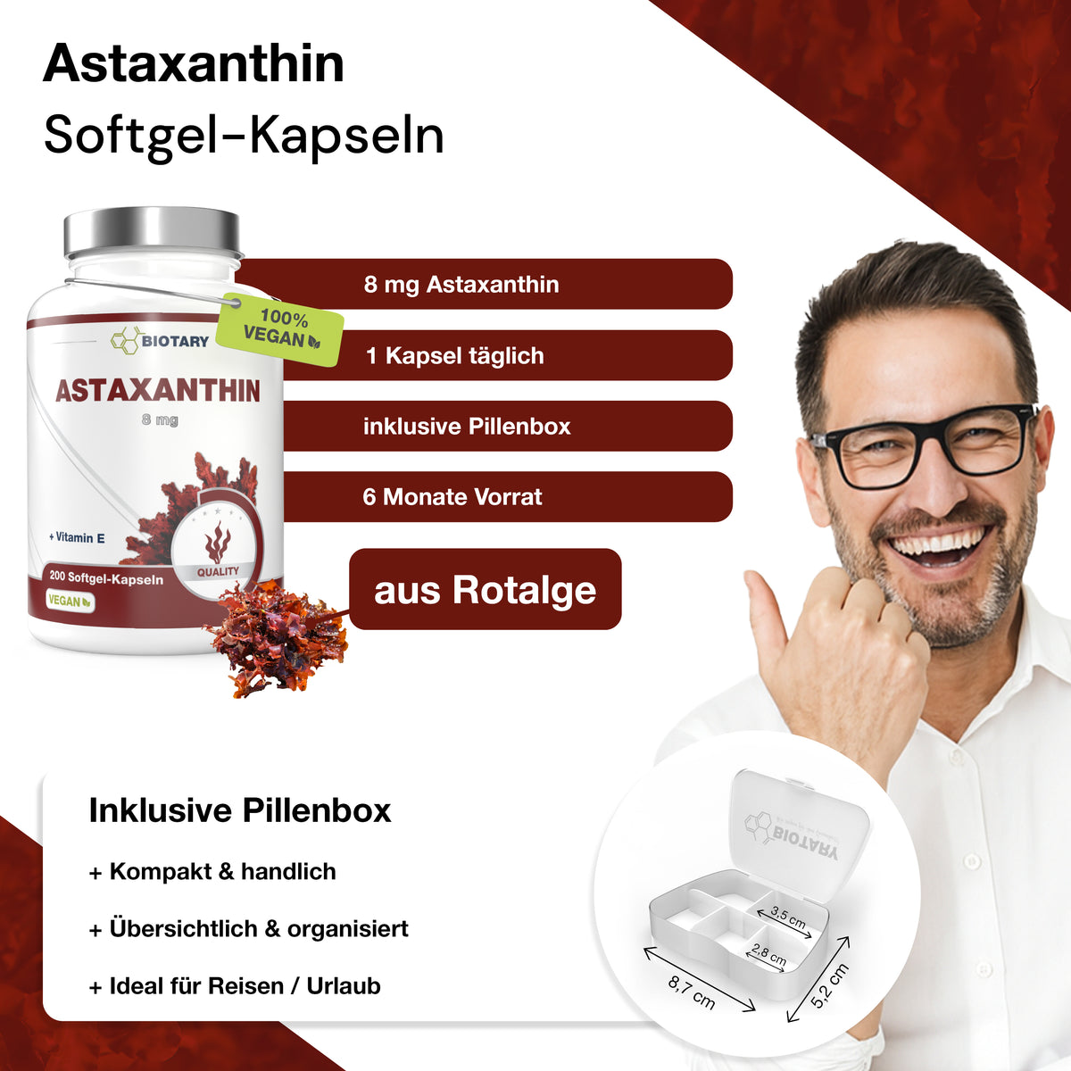 Astaxanthin 200 Softgel Kapseln