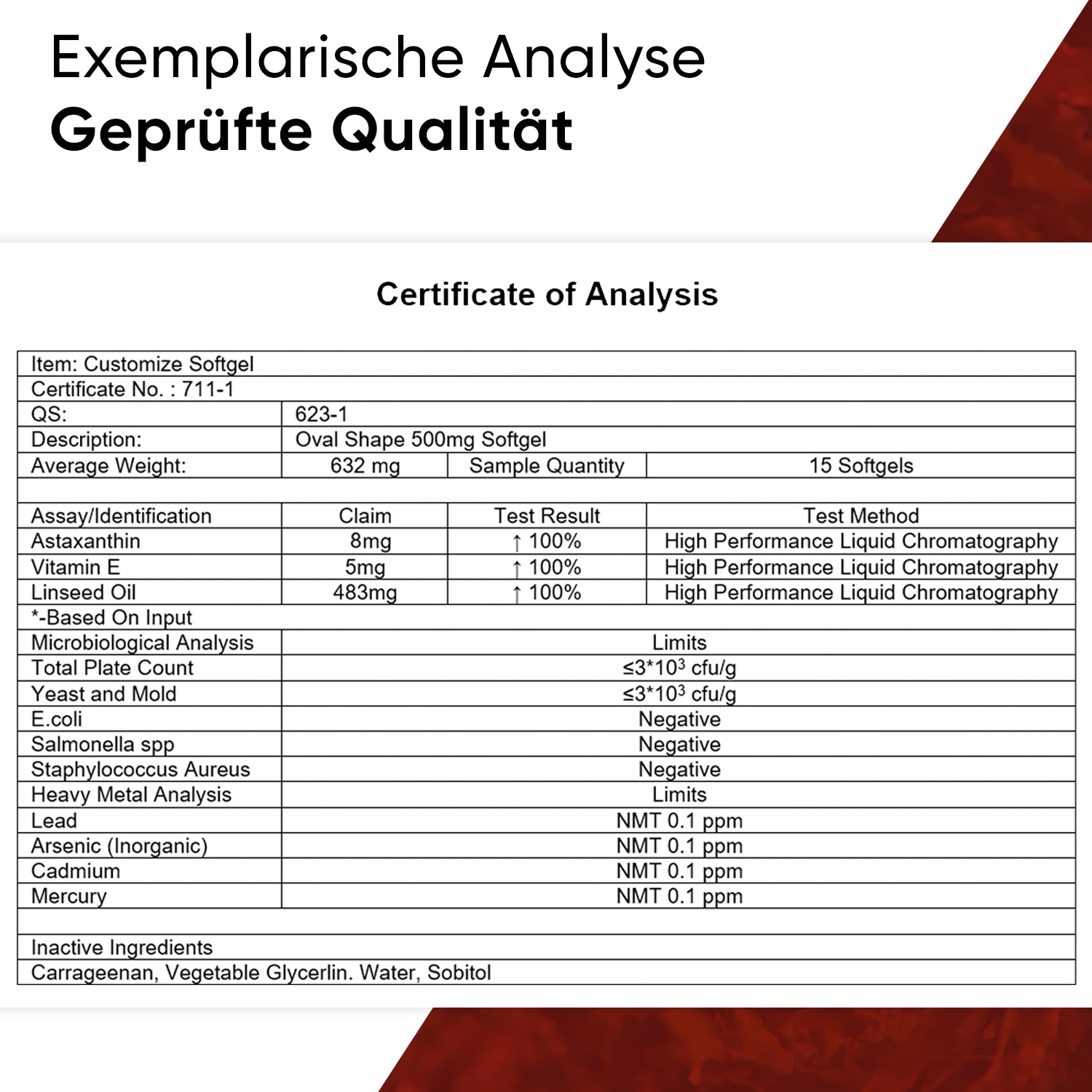 Astaxanthin 200 Softgel Kapseln