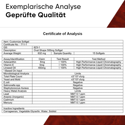 Astaxanthin 200 Softgel Kapseln