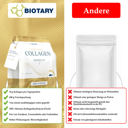 Polvere di collagene marino 600g
