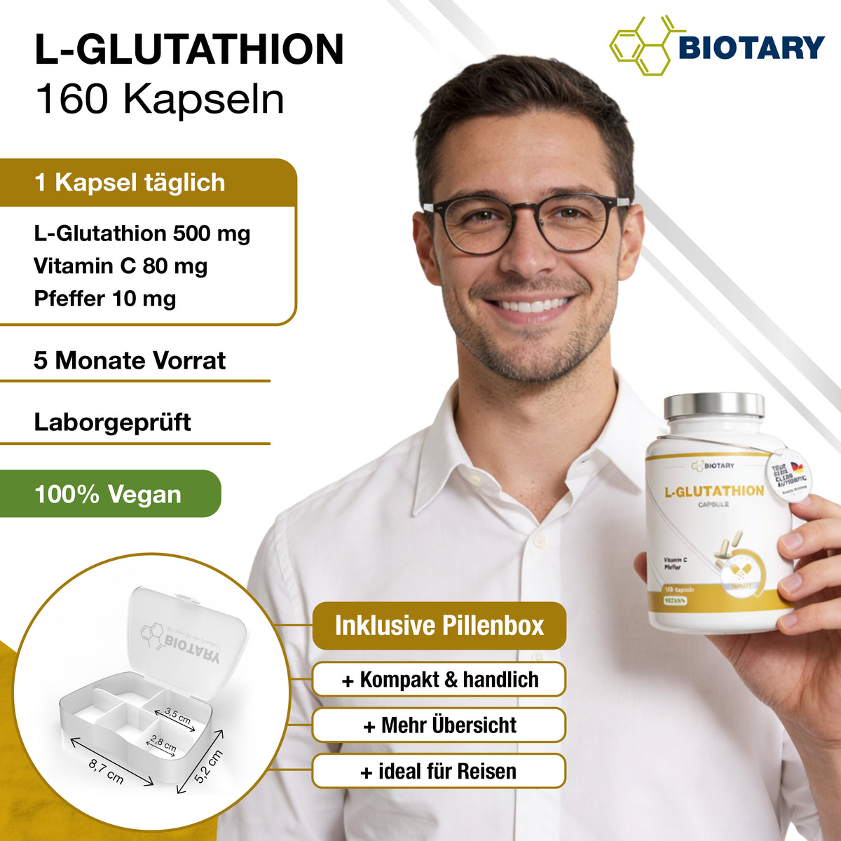 L-glutatione – 160 capsule
