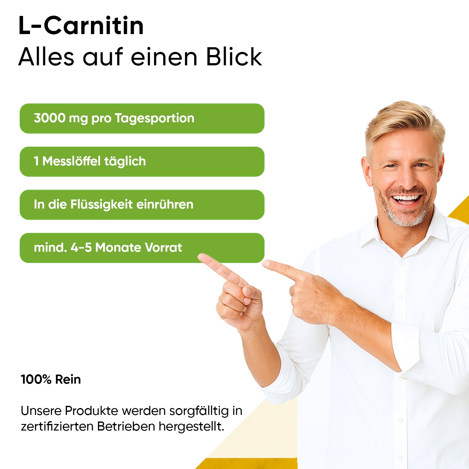 L-carnitina pura 400 g