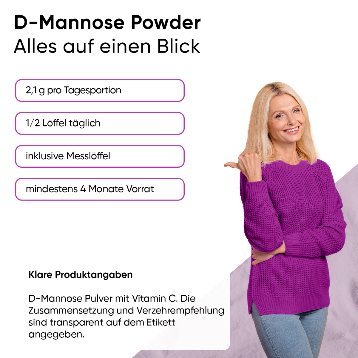 D-mannospulver 2000 mg