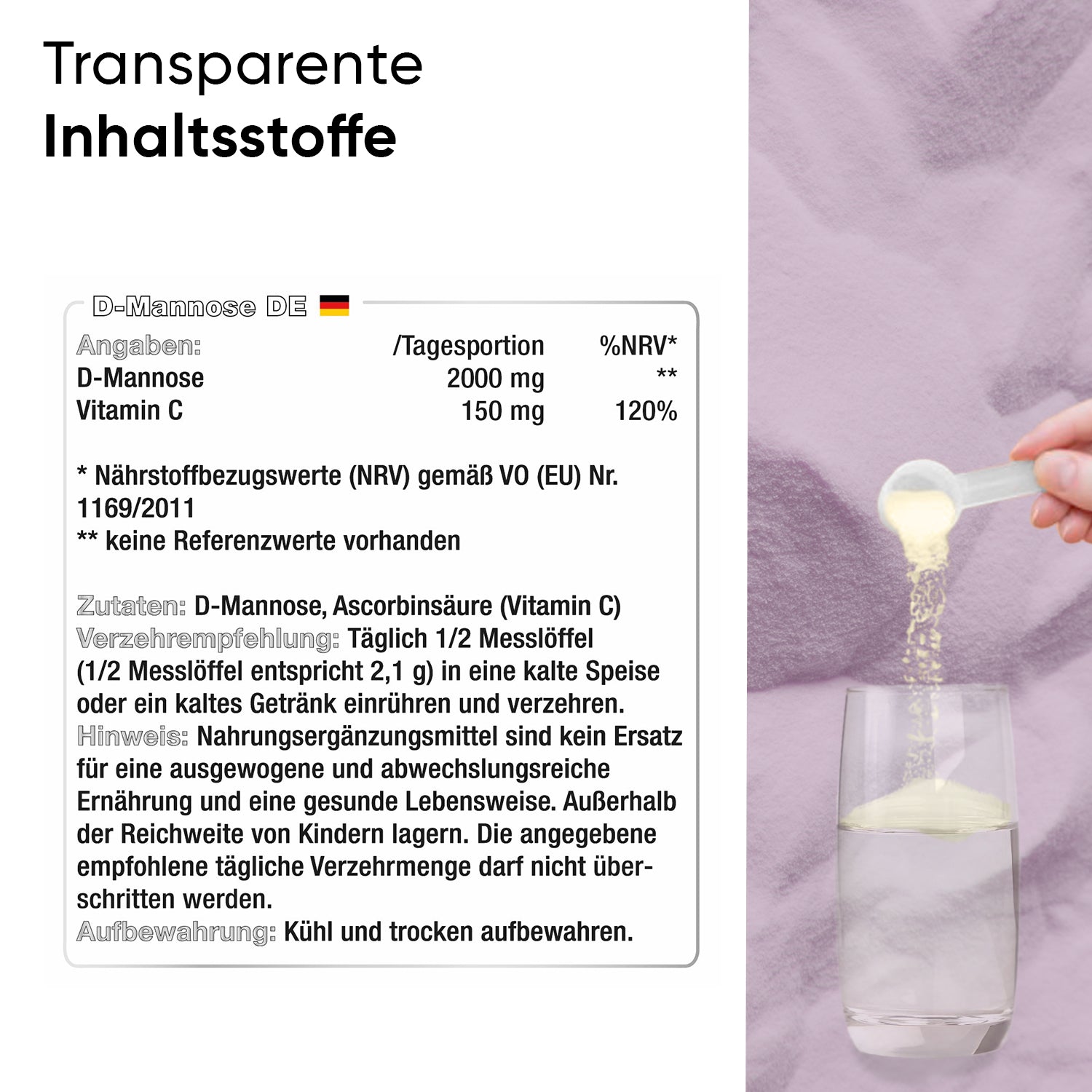 D-mannospulver 2000 mg