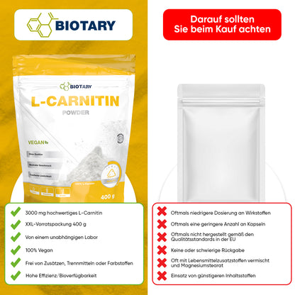 L-carnitina pura 400 g