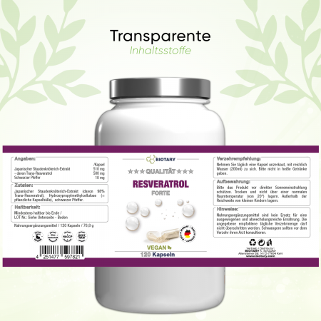 BIOTARY RESVERATROL FORTE