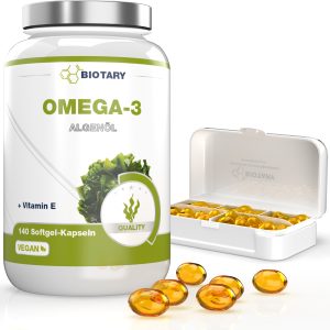 Omega 3 Algenöl 140 Softgel Kapseln Vegan